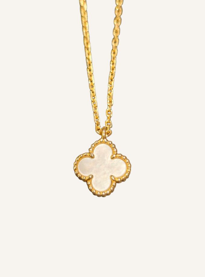 pendentif Van Cleef Sweet Alhambra or jaune nacre
