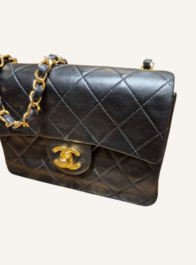 Mini Chanel noir Square cuir agneau