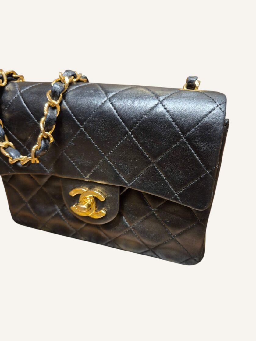 Mini Chanel noir Square cuir agneau – Image 2