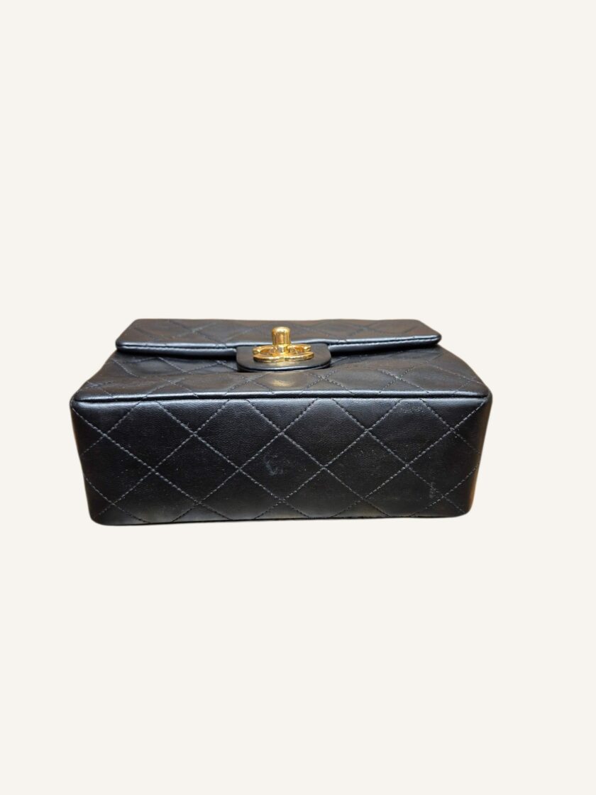 Mini Chanel noir Square cuir agneau – Image 7