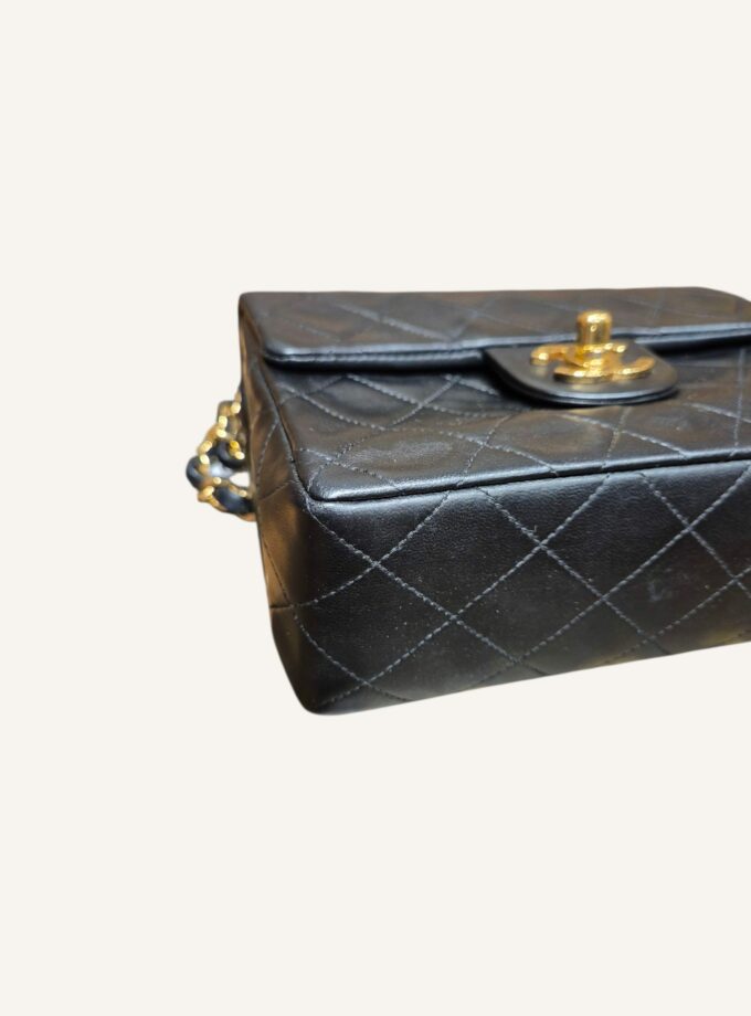 Mini Chanel noir Square cuir agneau