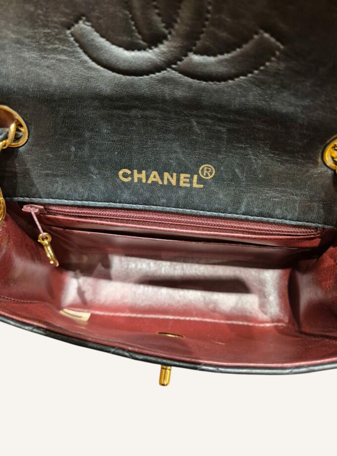 Mini Chanel noir Square cuir agneau