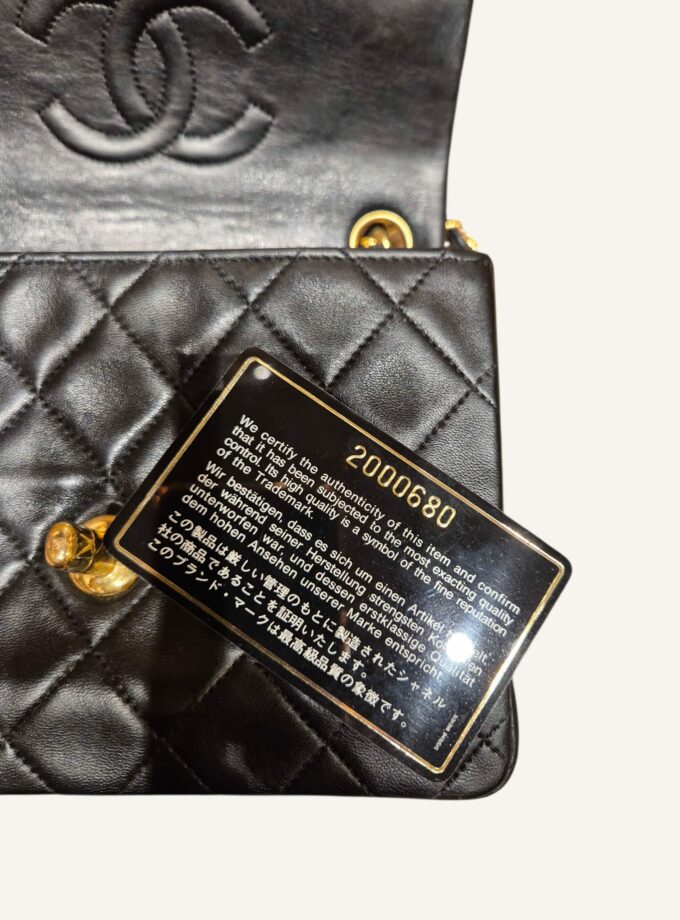 Mini Chanel noir Square cuir agneau