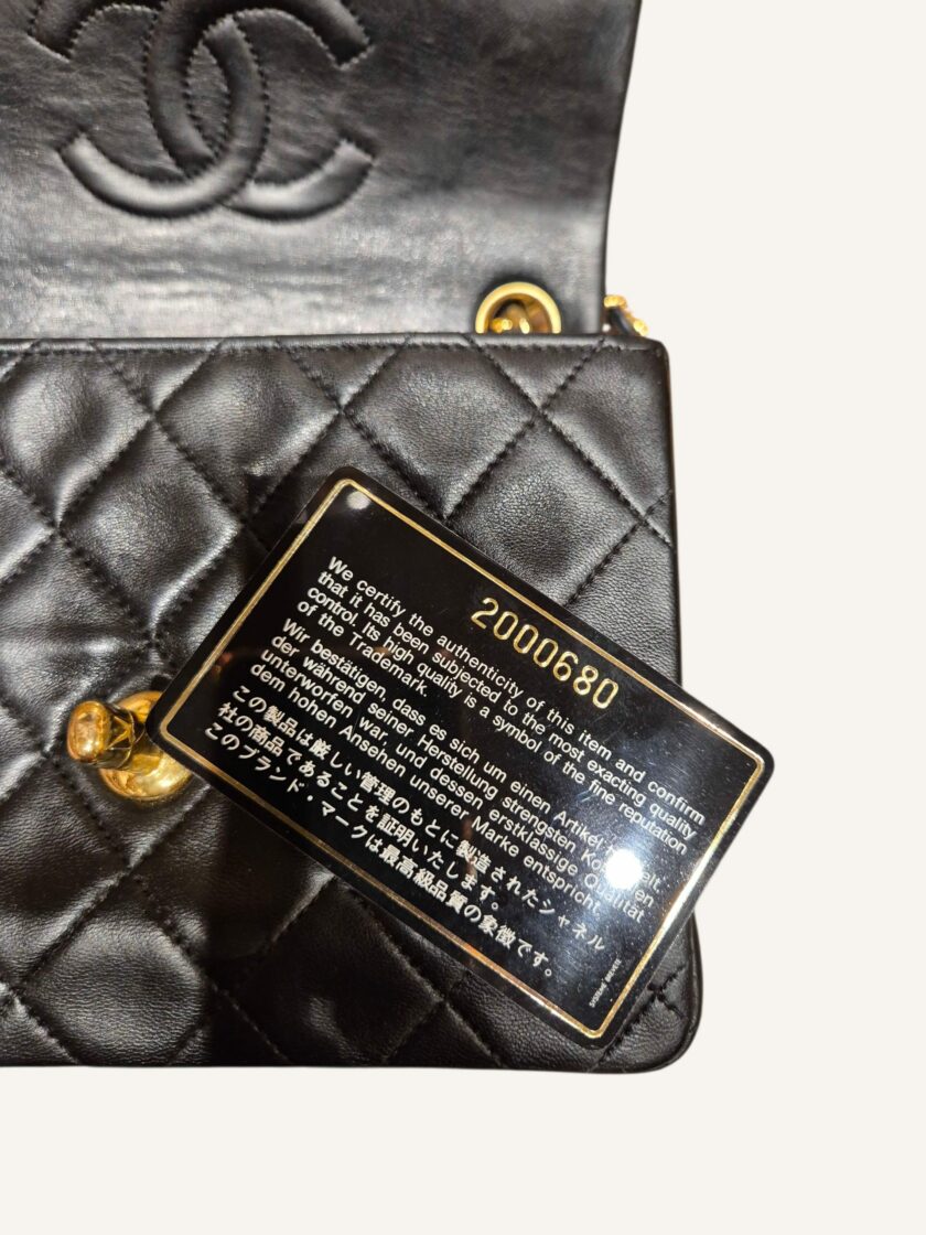 Mini Chanel noir Square cuir agneau – Image 5