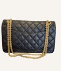 sac Chanel Reissue 2.55 cuir caviar noir or 2016