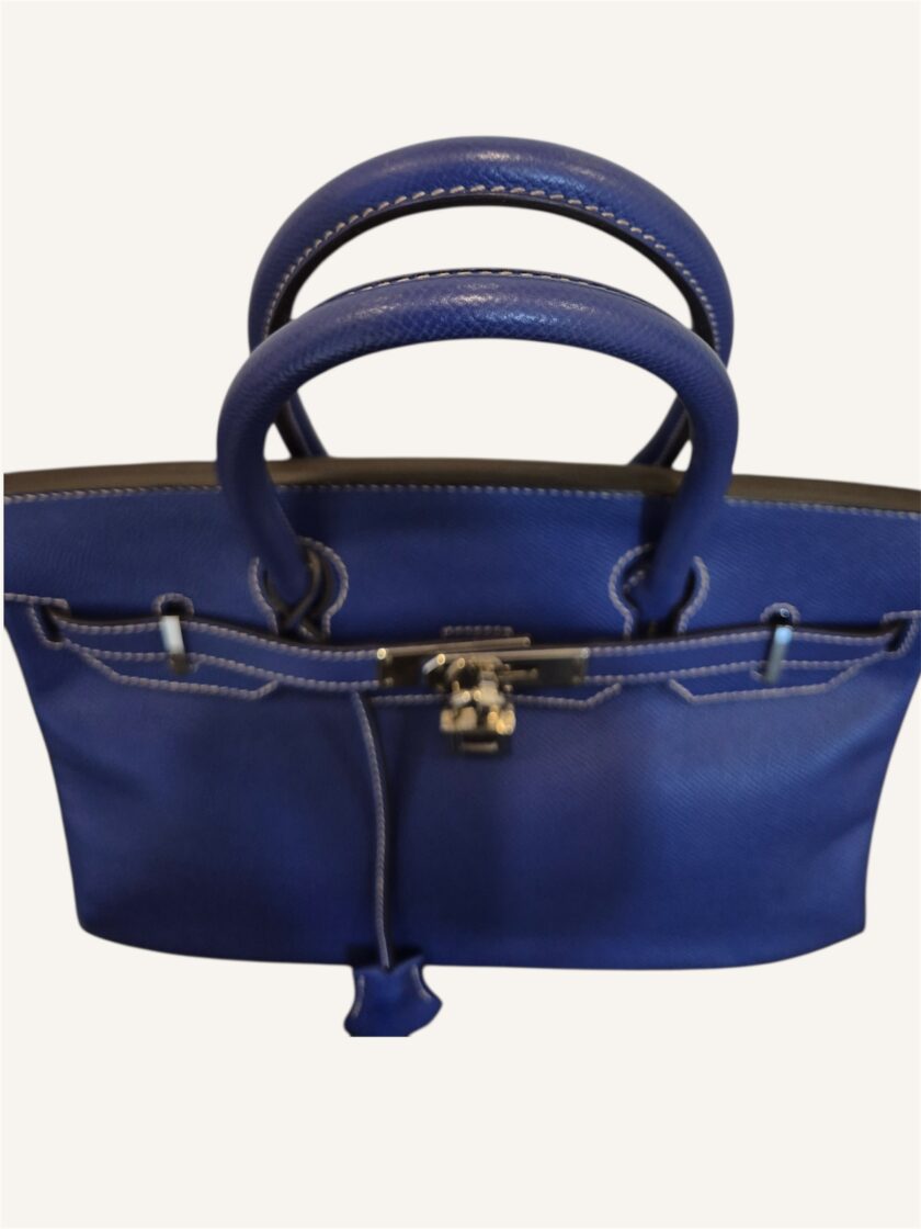 sac Hermès Birkin 30 Epsom bleu électrique Thalassa SPA