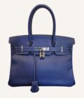 sac Hermès Birkin 30 Epsom bleu électrique Thalassa SPA