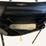 Sac Hermès Kelly 28 box noir – Image 9