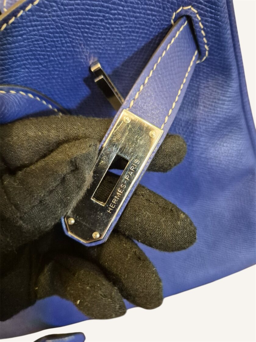 Sac Hermès Birkin 30 Bleu éléctrique x Thalassa – Image 5