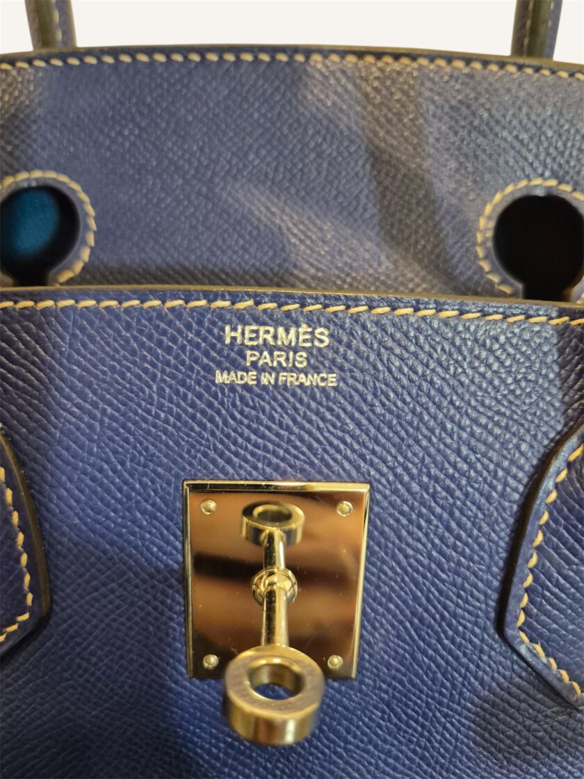 Sac Hermès Birkin 30 Bleu éléctrique x Thalassa – Image 4