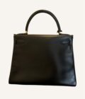 Sac Hermès Kelly 28 box noir – Image 4