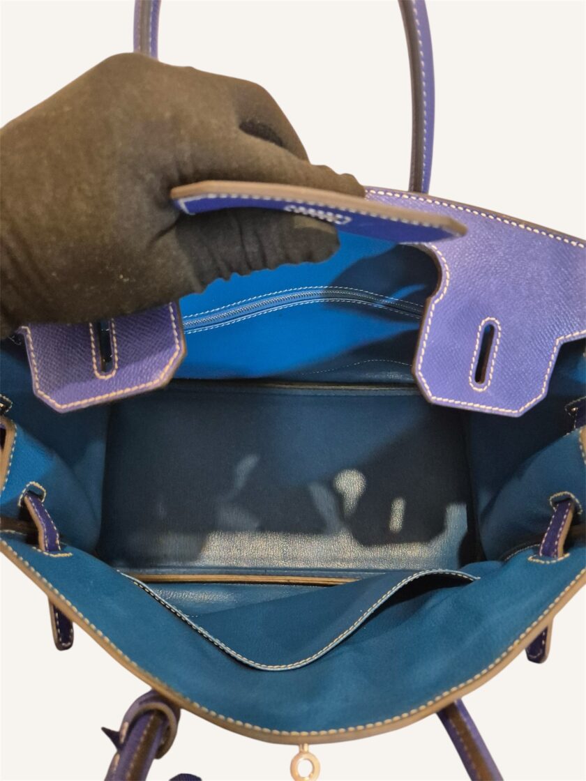 Sac Hermès Birkin 30 Bleu éléctrique x Thalassa – Image 2