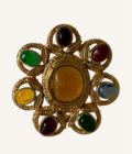 broche Chanel Gripoix pétale 1996 convertible collier