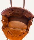 sac Hermès Birkin 30 cuir Fjord gold finitions or