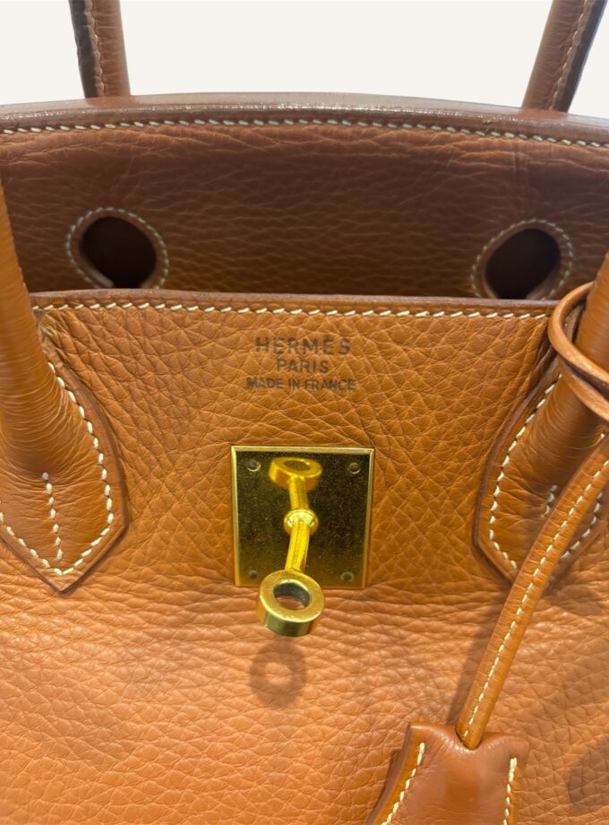 Sac Hermès Birkin 30 Fjord gold