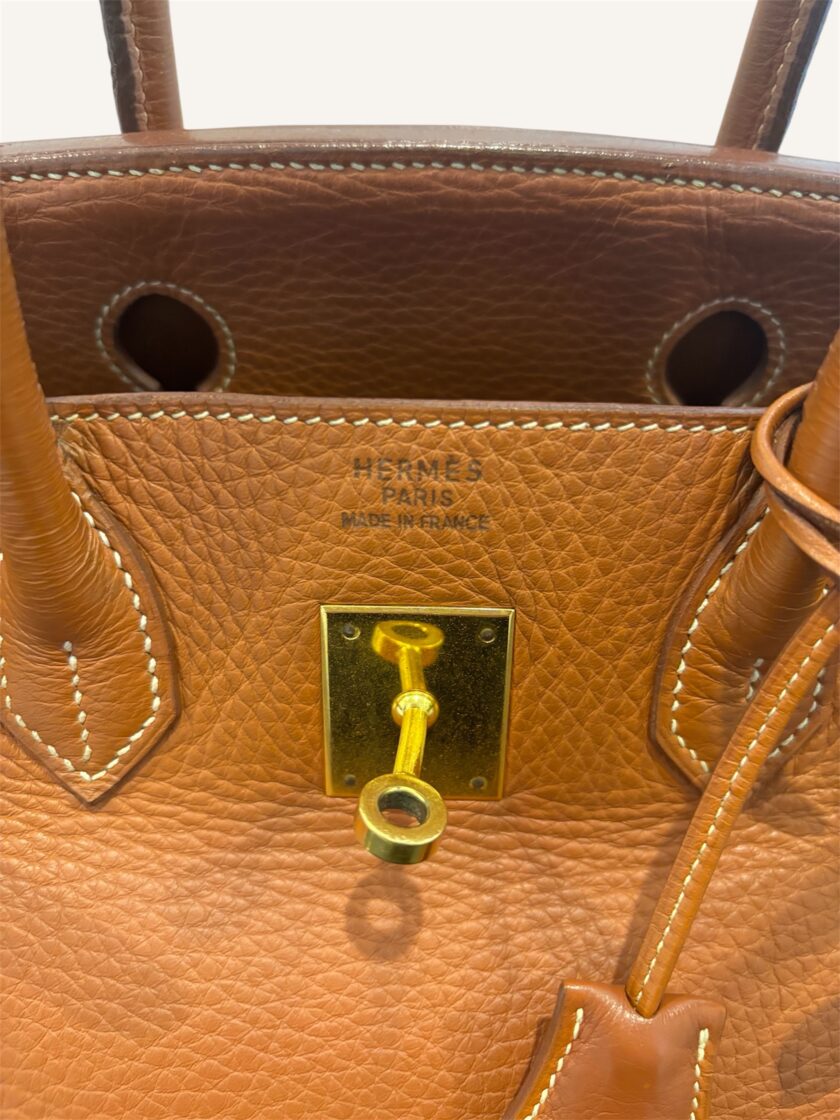 Sac Hermès Birkin 30 Fjord gold – Image 12