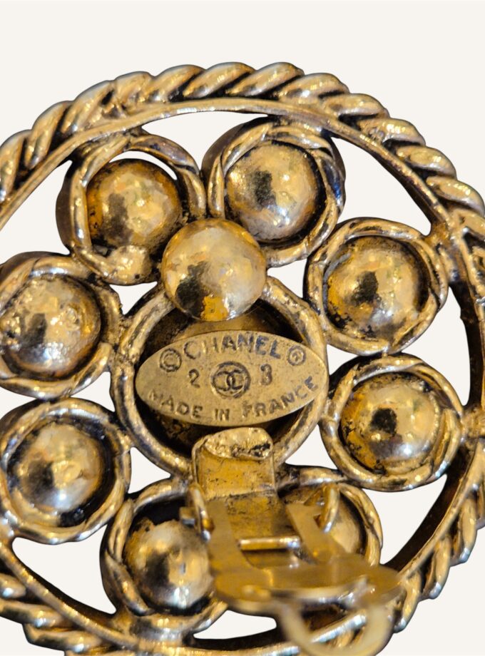Boucles d'oreilles Chanel vintage gripoix 2003