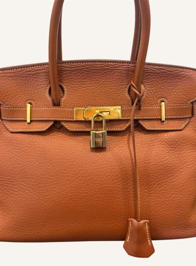 Sac Hermès Birkin 30 Fjord gold