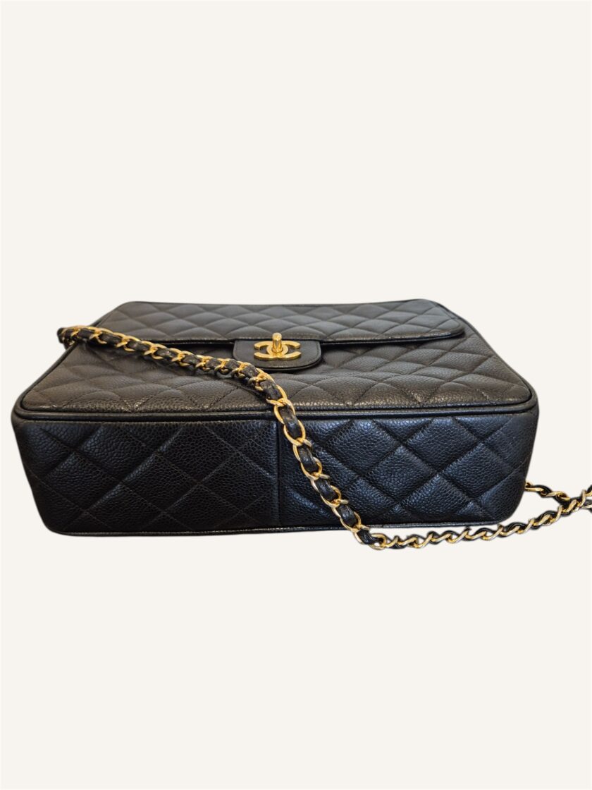 Sac Chanel Camera cuir caviar noir – Image 7
