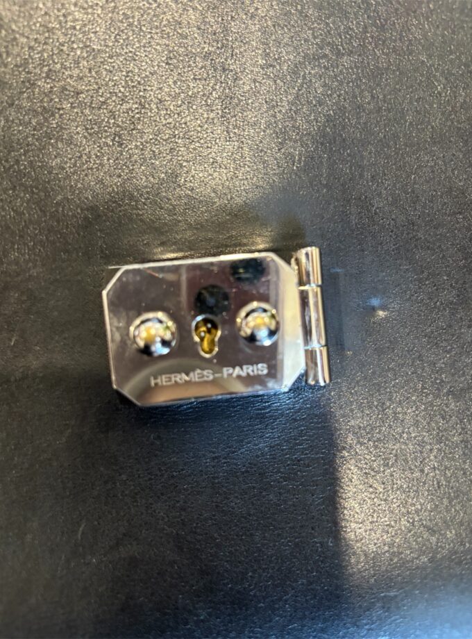 Sac à dépêches Hermès Petit 27 cuir box noir