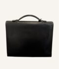Sac à dépêches Hermès Petit 27 cuir box noir – Image 12