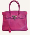 sac Hermès Birkin 30 cuir Epsom rose Tyrian rouge Rubis