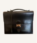 Sac à dépêches Hermès Petit 27 cuir box noir – Image 11