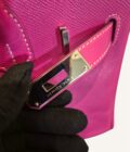 Sac Hermès Birkin 30 Rose Tyrian x Rouge Ruby – Image 5