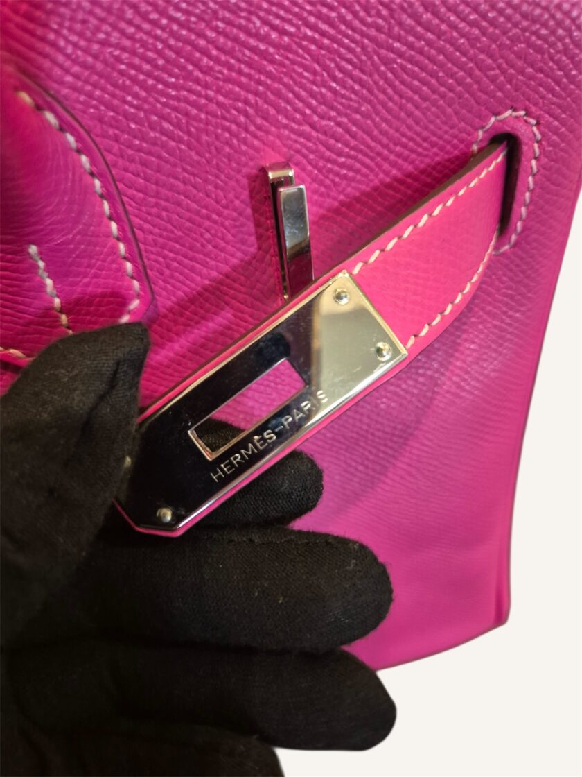 Sac Hermès Birkin 30 Rose Tyrian x Rouge Ruby – Image 5