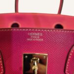 Sac Hermès Birkin 30 Rose Tyrian x Rouge Ruby – Image 4