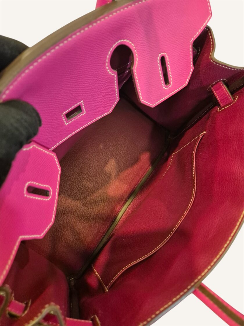 Sac Hermès Birkin 30 Rose Tyrian x Rouge Ruby – Image 3