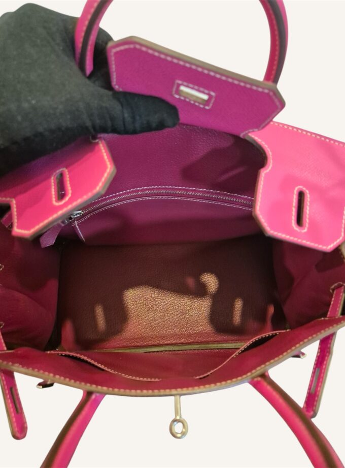 Sac Hermès Birkin 30 Rose Tyrian x Rouge Ruby