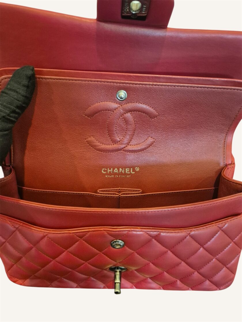 Sac Chanel timeless medium rouge foncé – Image 9
