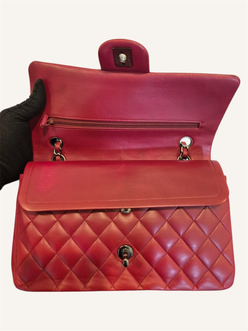Sac Chanel timeless medium rouge foncé – Image 8