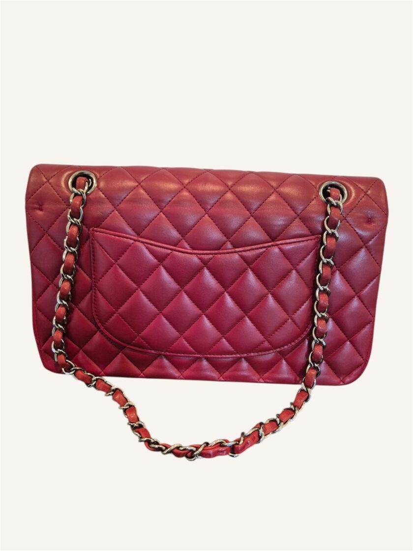 Sac Chanel timeless medium rouge foncé – Image 4