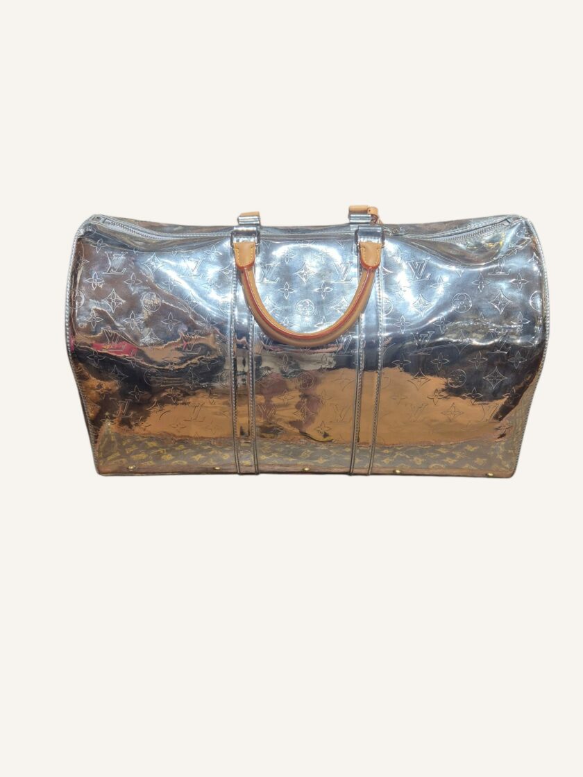 sac Louis Vuitton Keepall Miroir bandoulière cuir vache