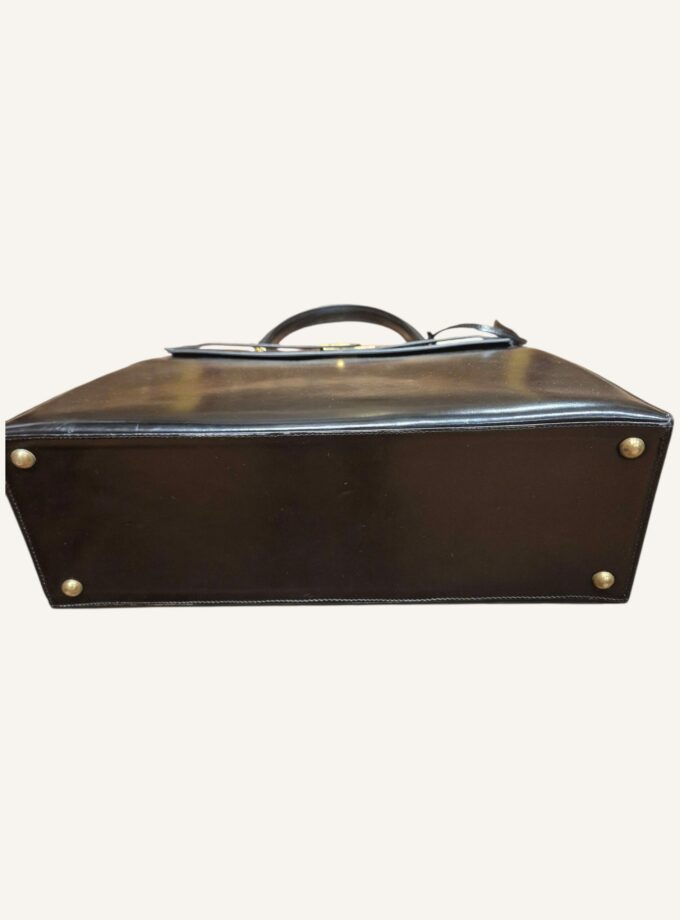 Sac Hermès Kelly 35 noir sellier