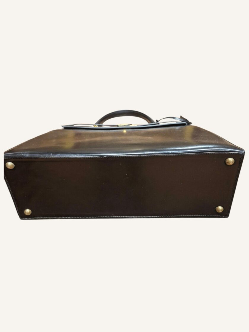 Sac Hermès Kelly 35 noir sellier – Image 6