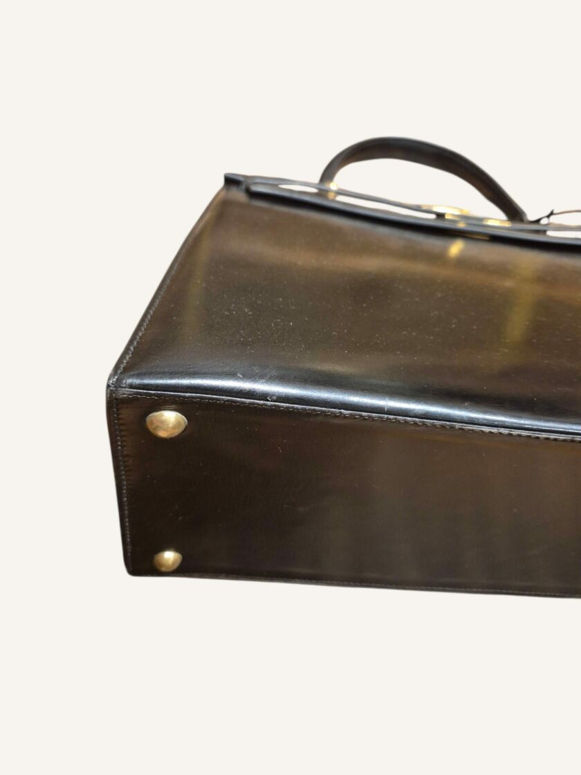 Sac Hermès Kelly 35 noir sellier – Image 5