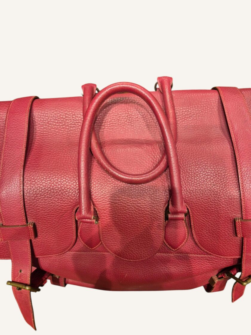 Sac Hermès Drag rouge – Image 4