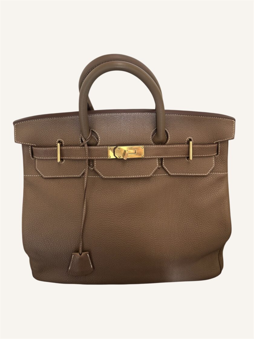 Sac Hermès HAC 40 étoupe taurillon – Image 4
