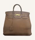 sac Hermès HAC 40 cuir taurillon étoupe gold 2011 - authentifier sac Hermès vintage