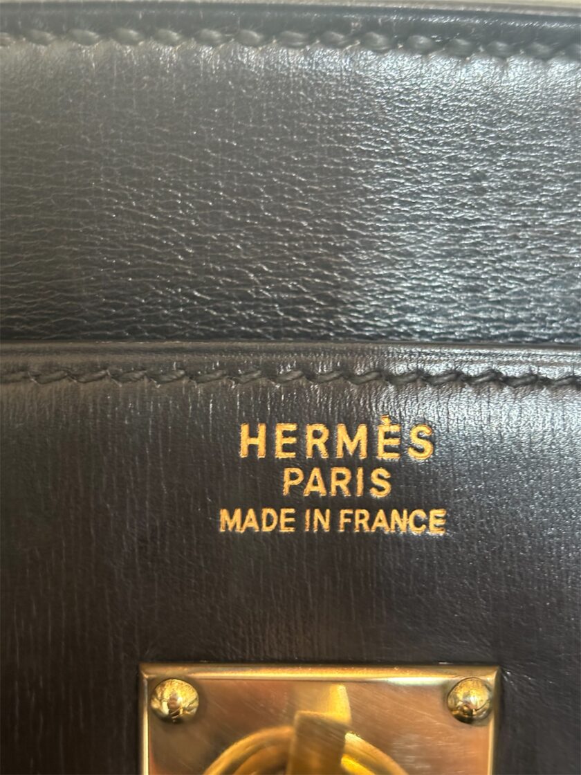 Sac Hermès HAC 40 box noir – Image 5