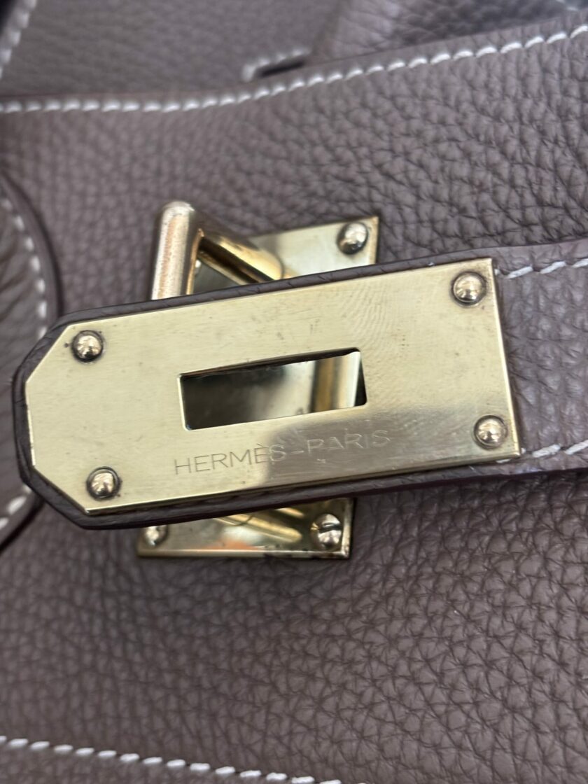sac Hermès HAC 40 cuir taurillon étoupe gold 2011