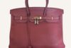 sac Hermès Birkin 35 cuir Clémence bois de rose 2011