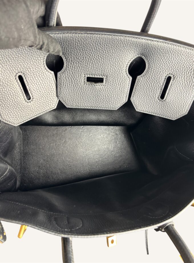 Sac Hermès HAC 40 Ardennes noir gold