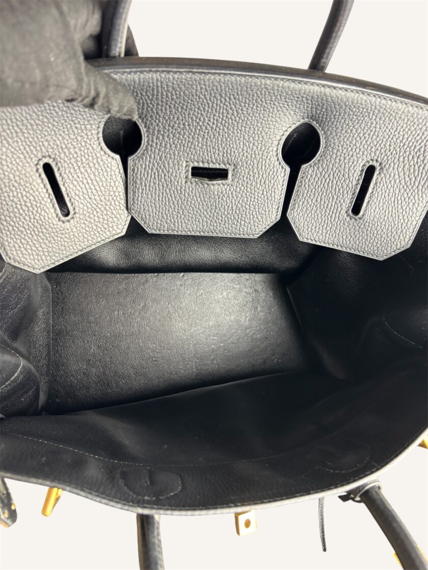 Sac Hermès HAC 40 Ardennes noir gold – Image 4