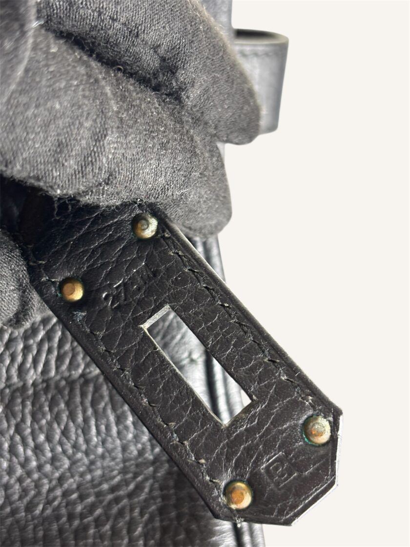 Sac Hermès HAC 40 Ardennes noir gold – Image 3