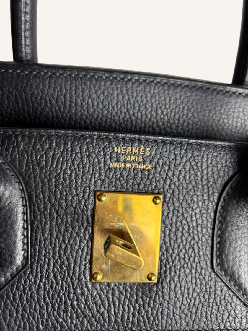 Sac Hermès HAC 40 Ardennes noir gold – Image 2