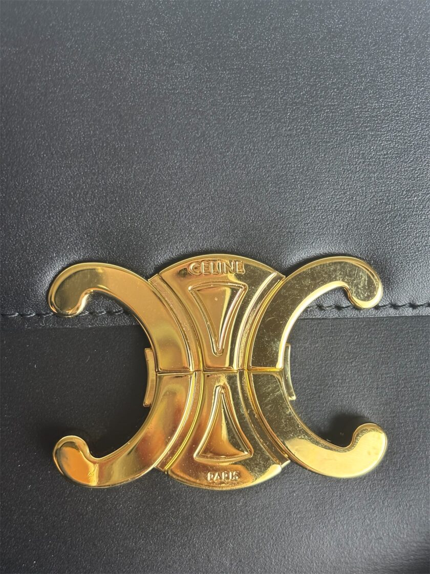 Sac Céline triomphe medium noir – Image 4